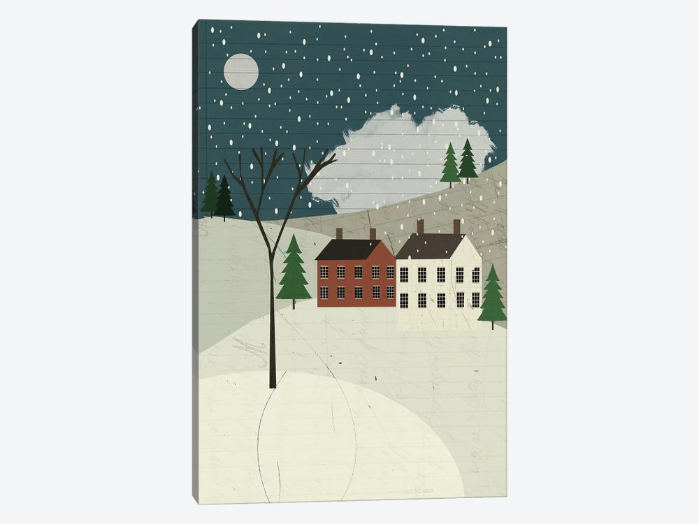 Snow On The Hills by Sarah Jarrett 1-piece Canvas Art Print
