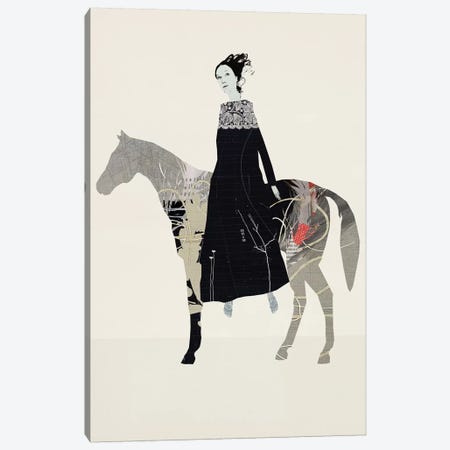 The Runaway Horse Canvas Print #SJR72} by Sarah Jarrett Canvas Wall Art