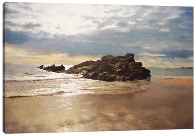 Whitsand Bay In Summer Canvas Art Print - Sarah Jarrett