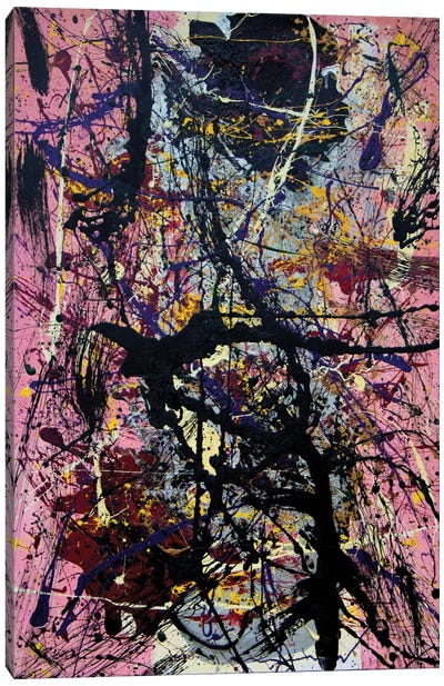 Anaphrodisia Canvas Art Print - Similar to Jackson Pollock