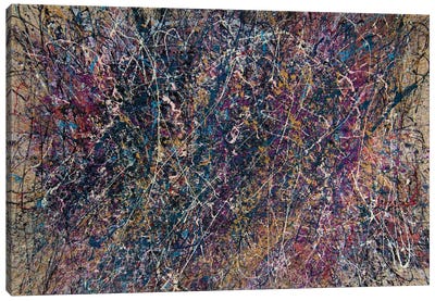 Inclinations Overwhelming Reason Canvas Art Print - Similar to Jackson Pollock
