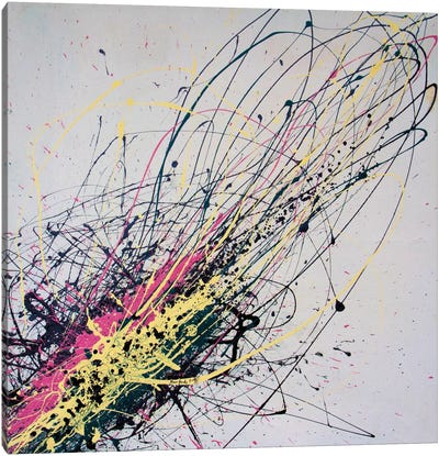 Ingrid Canvas Art Print - Similar to Jackson Pollock