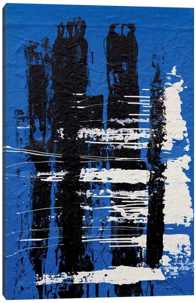 Somber #2 Canvas Art Print - International Klein Blue