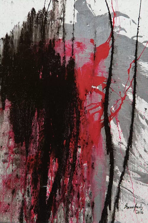 Untitled On White by Shawn Jacobs wall art