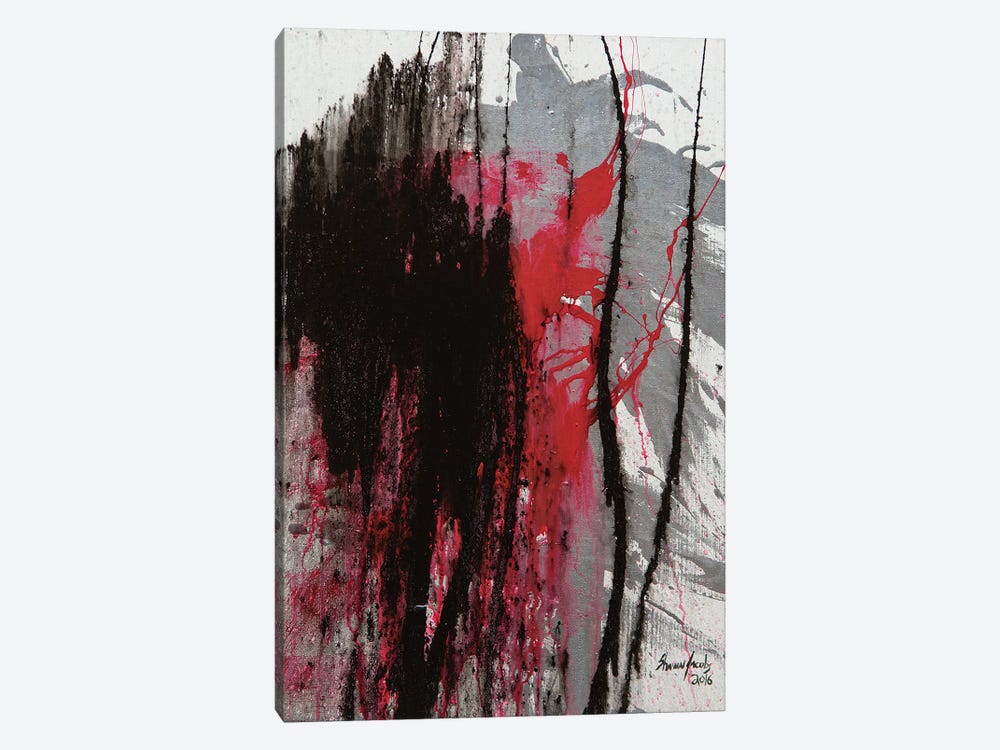 Untitled On White by Shawn Jacobs 1-piece Canvas Art Print