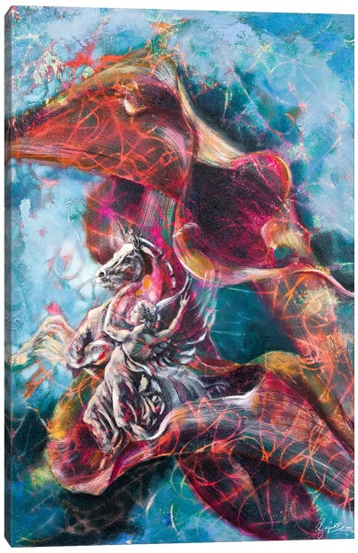 Glorious Flare Canvas Art Print - Unicorn Art