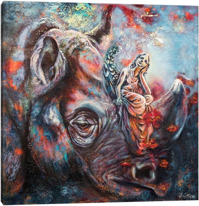 Temperance Canvas Art Print - Rhinoceros Art