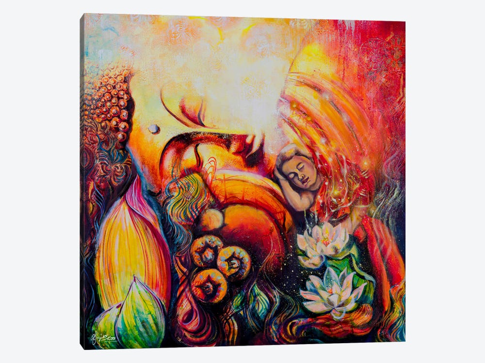 The Divine Hug Within by Sanjukta Mitra 1-piece Canvas Wall Art