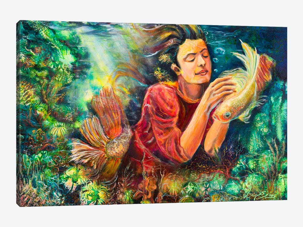 Deeper Aliveness by Sanjukta Mitra 1-piece Canvas Art Print