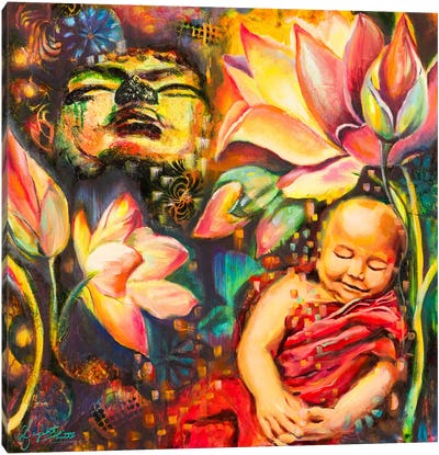 Connectedness To Self Canvas Art Print - Buddha