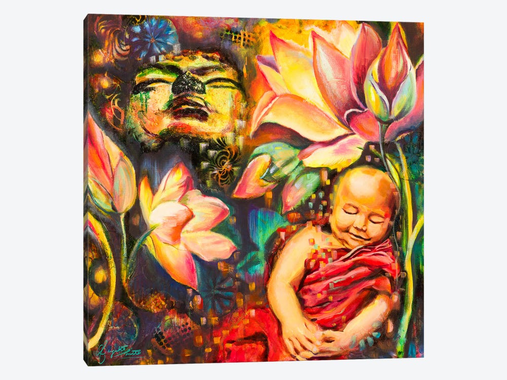 Connectedness To Self by Sanjukta Mitra 1-piece Canvas Wall Art