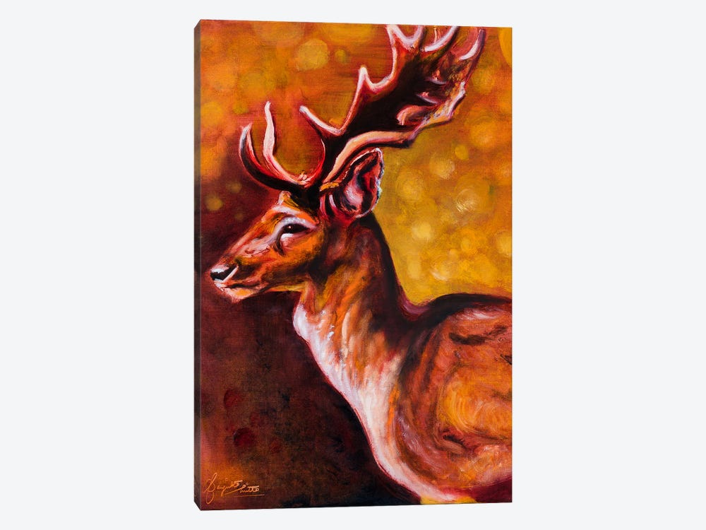Distinguished Deer by Sanjukta Mitra 1-piece Canvas Art Print