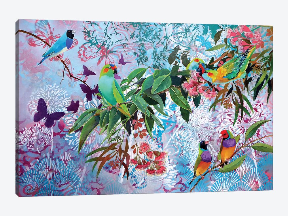 Amelia's Pretty Birds by Susan Skuse 1-piece Canvas Art