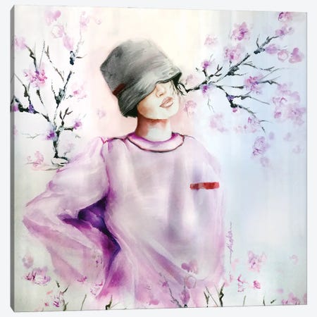 Spring Girl Canvas Print #SKF1} by Shokoufeh Attari Art Print