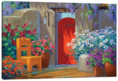 Colorful Captivation Canvas Art Print - Door Art