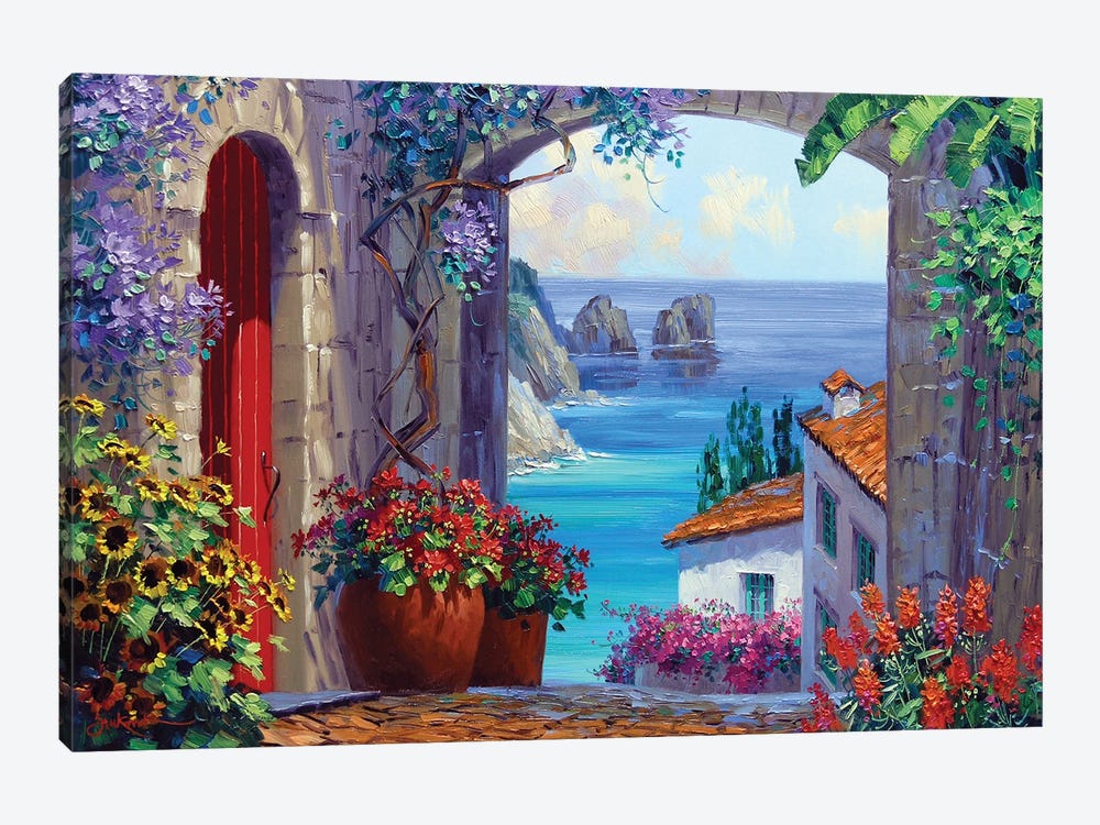 Colors Of Capri by Mikki Senkarik 1-piece Canvas Print