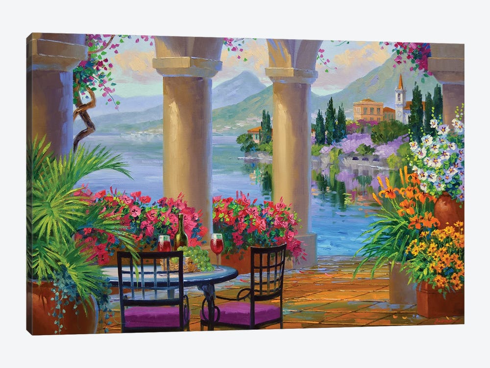 Forever Lake Como by Mikki Senkarik 1-piece Canvas Art