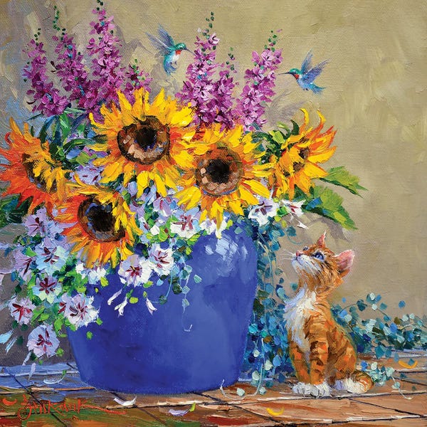 Sunflowers: Mesmerized by Mikki Senkarik
