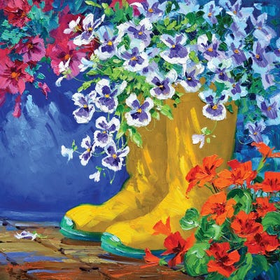 Old Friends by Mikki Senkarik framed canvas print