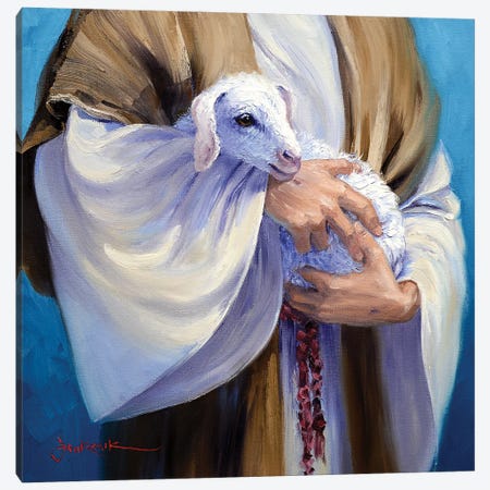 Safe In The Arms Of Jesus Canvas Print #SKK43} by Mikki Senkarik Canvas Art Print
