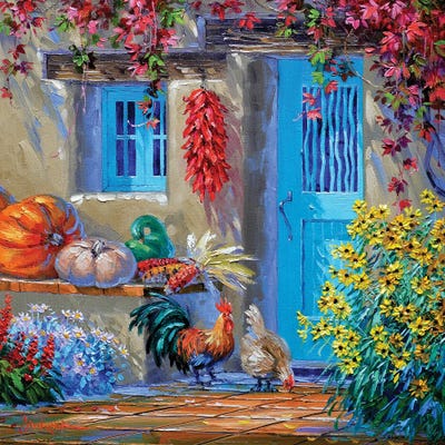 Bounty Of Fall by Mikki Senkarik framed canvas print