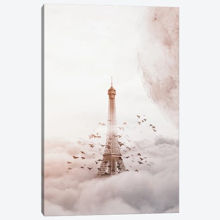 Eiffel Of Clouds Canvas Print #SKM37} by Shubham Kumar Rana Canvas Print
