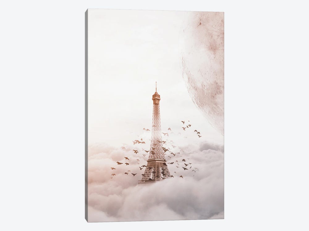 Eiffel Of Clouds by Shubham Kumar Rana 1-piece Canvas Artwork