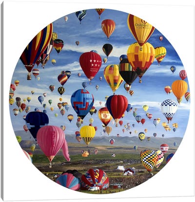 The Bride Canvas Art Print - Hot Air Balloon Art