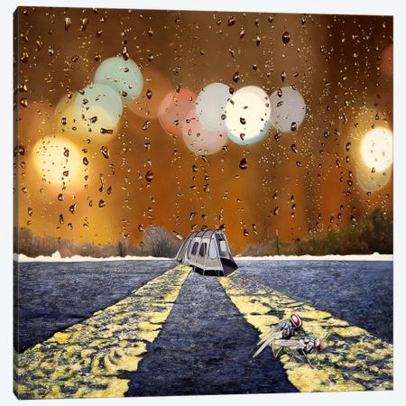 Groundhog Day Canvas Print #SKN29} by Shay Kun Canvas Art