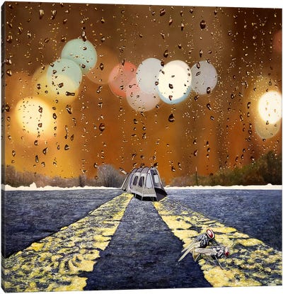 Groundhog Day Canvas Art Print - Rain Art