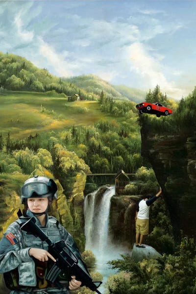 Feast and Famine by Shay Kun framed wall art