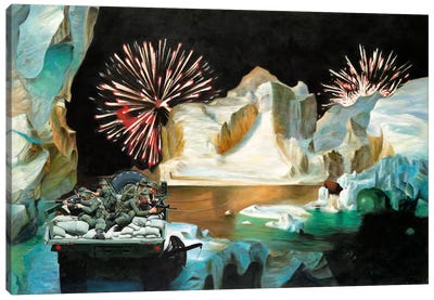 Premonitions Canvas Art Print - Glacier & Iceberg Art