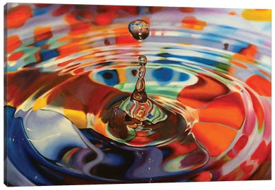 Splash Canvas Art Print - Water Art