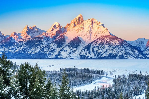 Rocky Mountains: Grand Teton Winter Sunrise II by Susanne Kremer