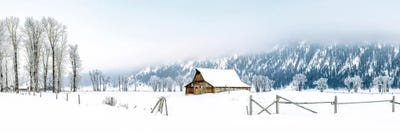 Winter Panorama Wyoming by Susanne Kremer canvas print