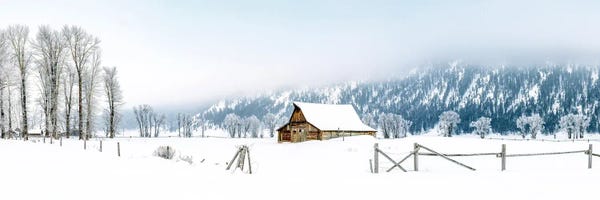 Rocky Mountains: Winter Panorama Wyoming by Susanne Kremer