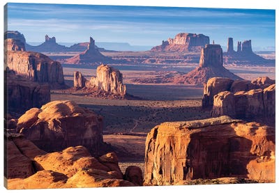 Hunts Mesa Navajo Tribal Park Sunrise I Canvas Art Print - Desert Landscape Photography