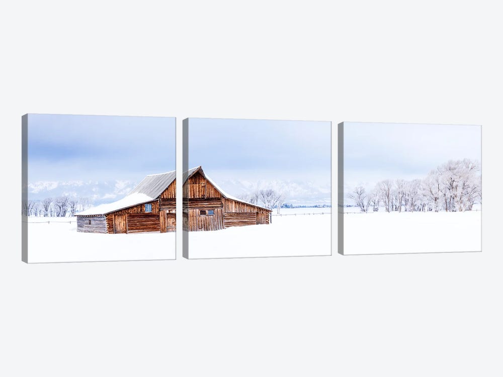 Winter Dream Wyoming by Susanne Kremer 3-piece Canvas Print
