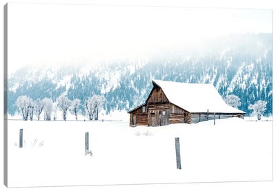 Snow Storm Canvas Art Print - Country Scenic Photography