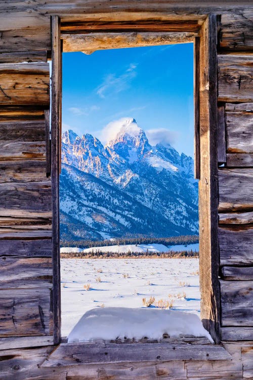 Window To The Grand Tetons by Susanne Kremer wall art