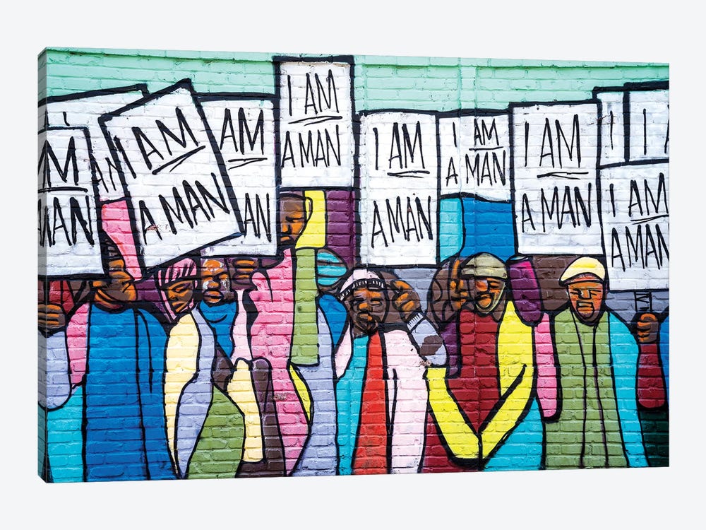 I Am A Man Graffiti  by Susanne Kremer 1-piece Art Print