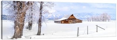Frozen In Time Panorama Canvas Art Print - Snowscape Art