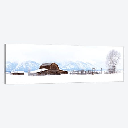 White Winter Landscape Pano Wyoming Canvas Print #SKR1050} by Susanne Kremer Canvas Print