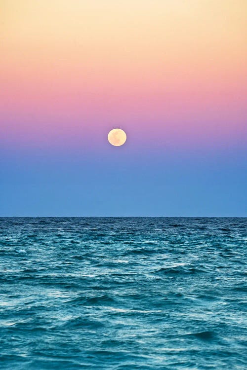 Moonrise At Sunset