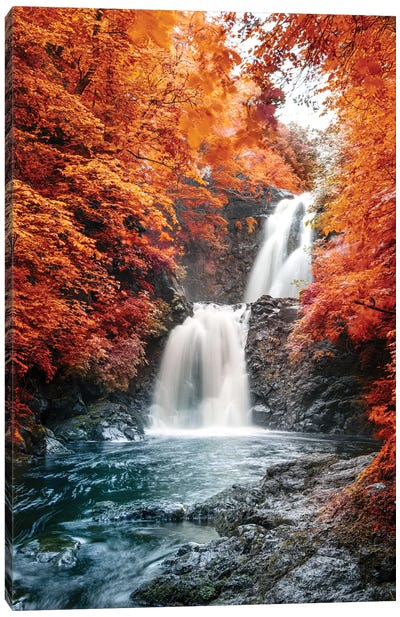 Isle of Skye Waterfall Ulg II Canvas Art Print - Hyperreal Landscape Photography