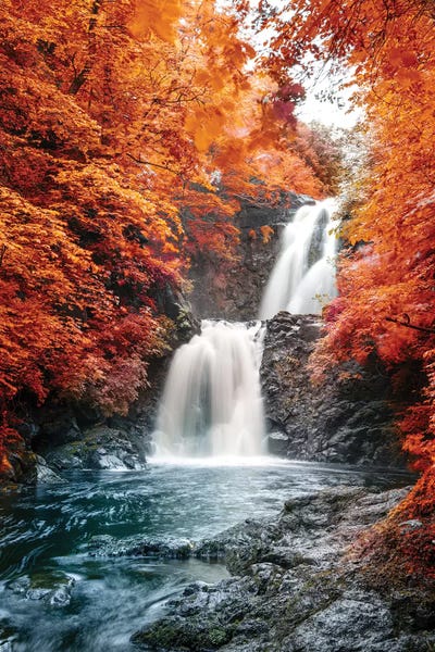 Hyperreal Landscape Photography: Isle of Skye Waterfall Ulg II by Susanne Kremer