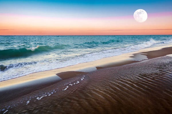 Beach Moon Rise