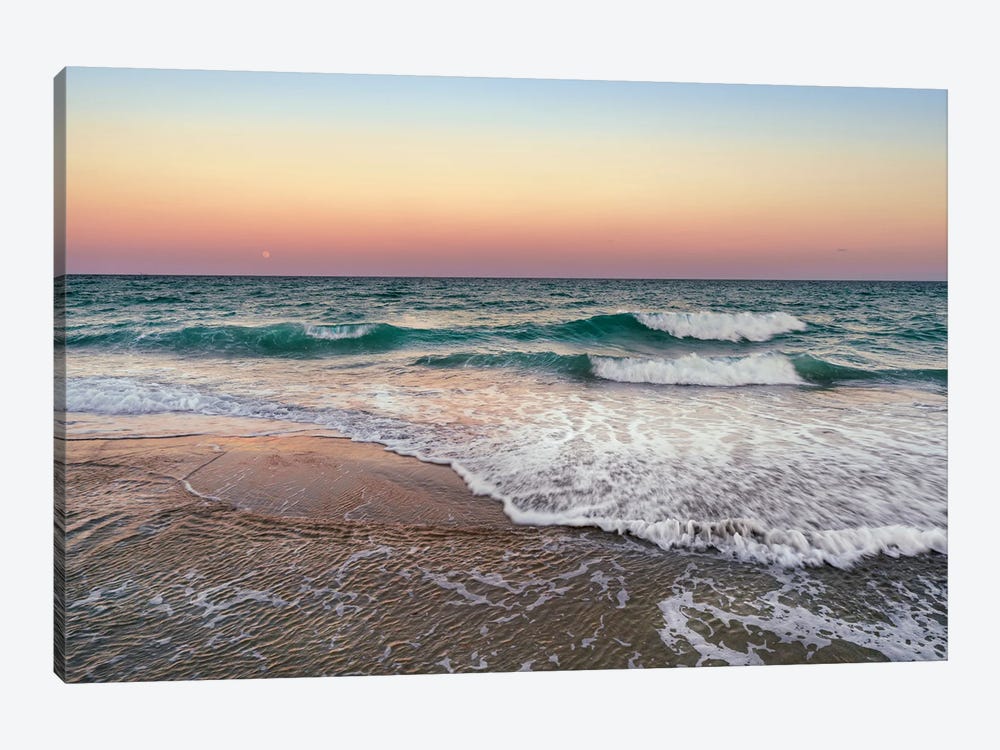 Pastel Beach Sunset by Susanne Kremer 1-piece Canvas Artwork