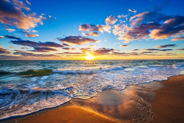 Large Photography - Canvas Prints: Eternal Note Of Sunrise by Susanne Kremer