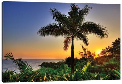 Jamaica West Indies Caribbean Port  Canvas Art Print - Beach Sunrise & Sunset Art